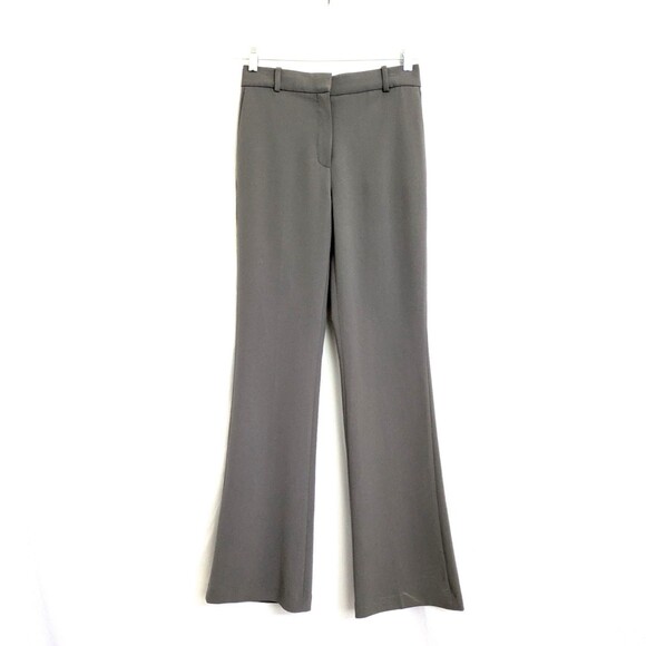 Aritzia Babaton Pant High Rise Slim Fit Flare Leg Trousers Gray Size 4 - Picture 1 of 13